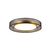 Modern 16w copper ceiling light with frosted glass diffuser and gold-toned trim for living room ceiling light