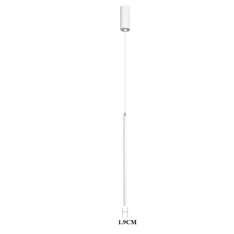 Modern 2CM LED Pendant Lights for Kitchen Island - Length 50CM / Natural White 4000K / White Body|CHINA