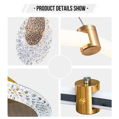 Modern 3-Layer LED Chandelier Pendant Light - Chandelier