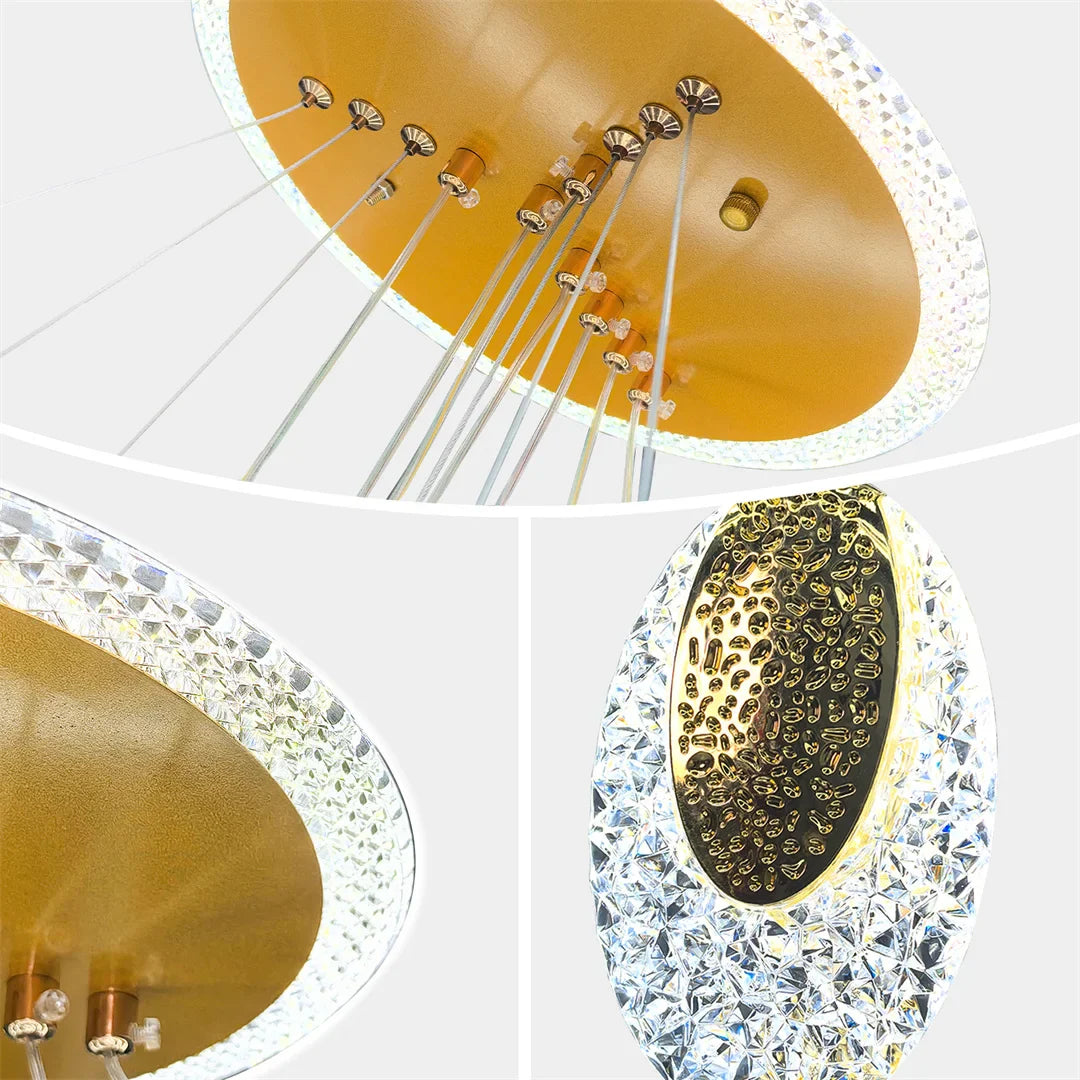 Modern 3-Layer LED Chandelier Pendant Light - Chandelier