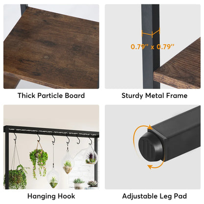 Modern 5-Tier Tall Metal Plant Stand