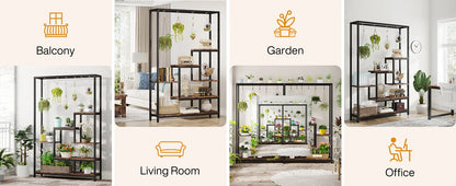 Modern 5-Tier Tall Metal Plant Stand