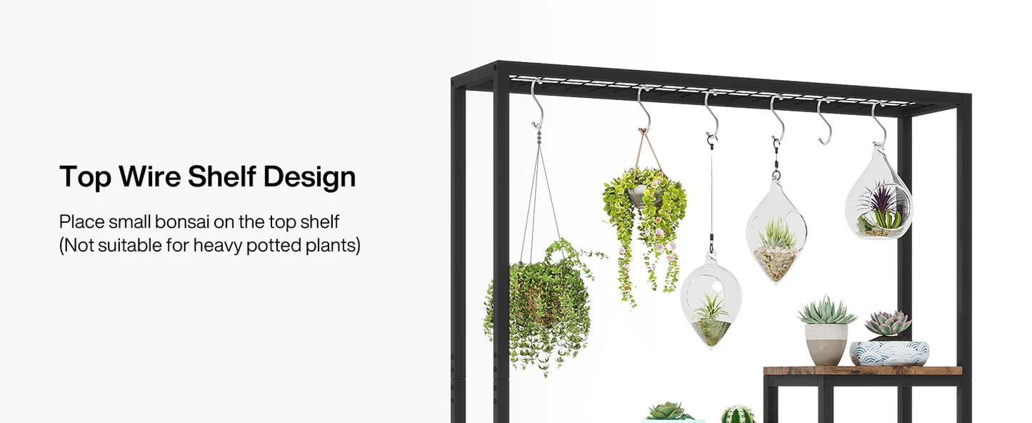 Modern 5-Tier Tall Metal Plant Stand