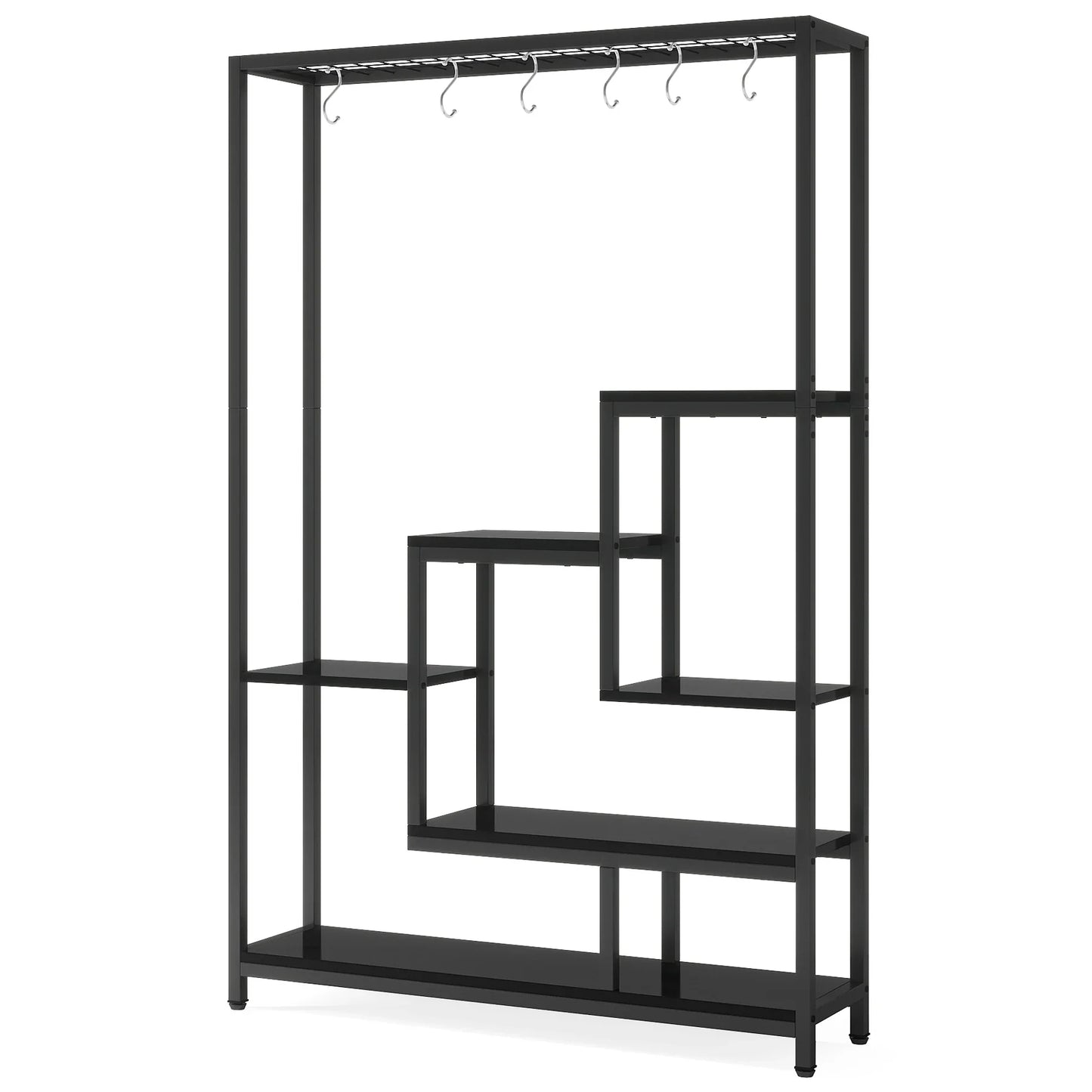 Modern 5-Tier Tall Metal Plant Stand - black / L / GERMANY