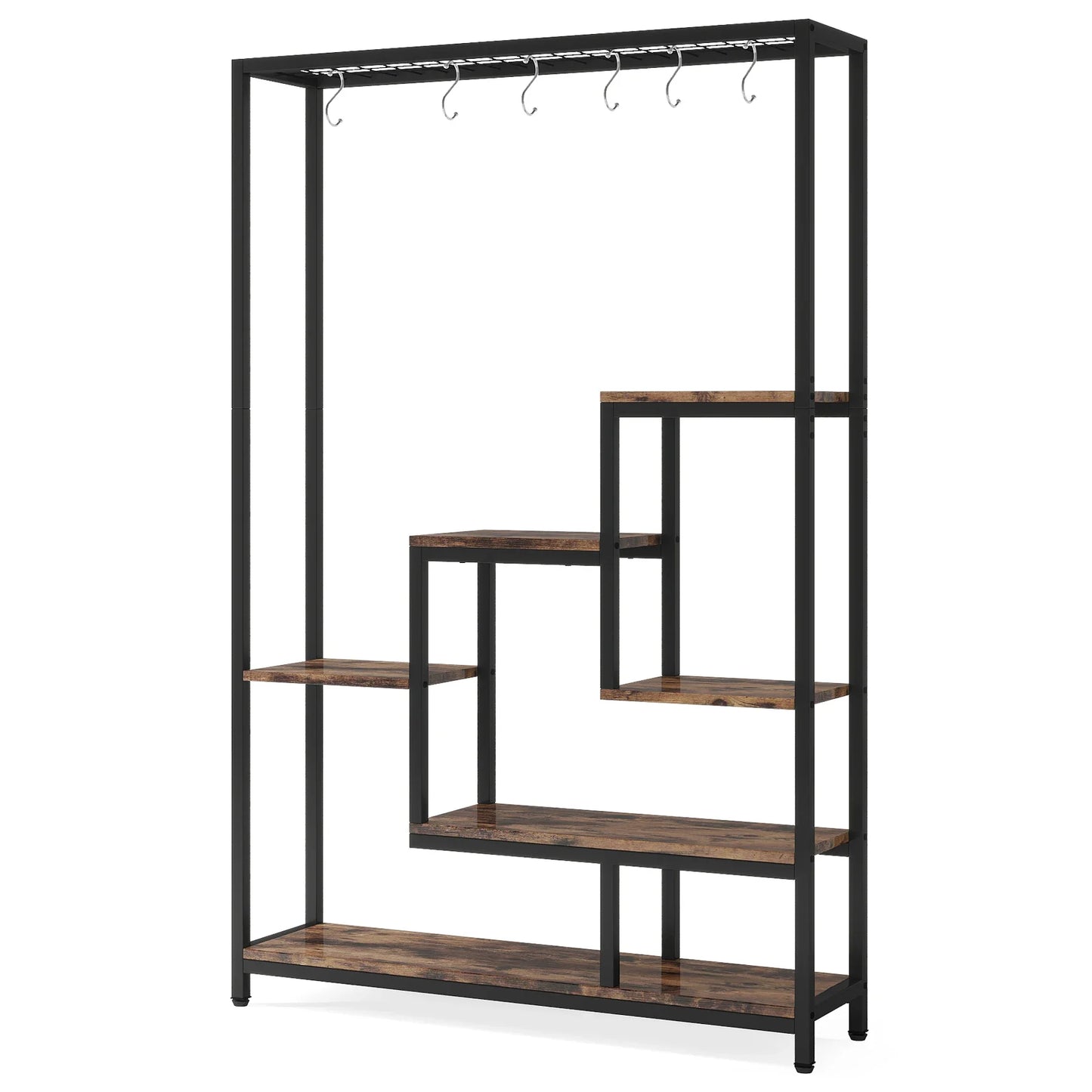 Modern 5-Tier Tall Metal Plant Stand - Brown / L / UNITED KINGDOM