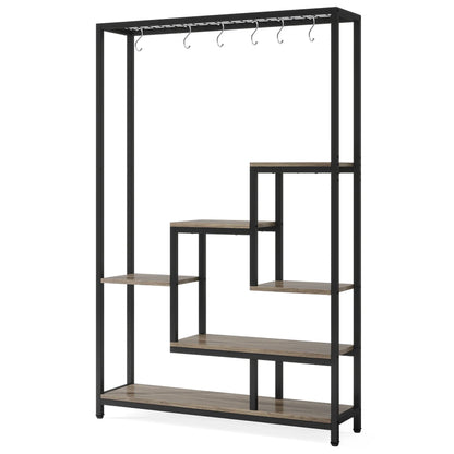 Modern 5-Tier Tall Metal Plant Stand - GRAY / L / UNITED KINGDOM
