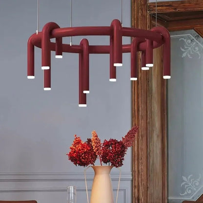 Modern 6-Light Metal Pendant Chandelier - Decorbites