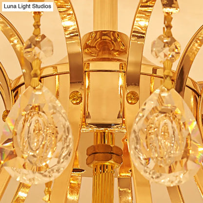 DecorBites™ DecorBites™ Modern 7-Light Gold Ceiling Flush Mount Fixture for Living Room - Sleek & Stylish