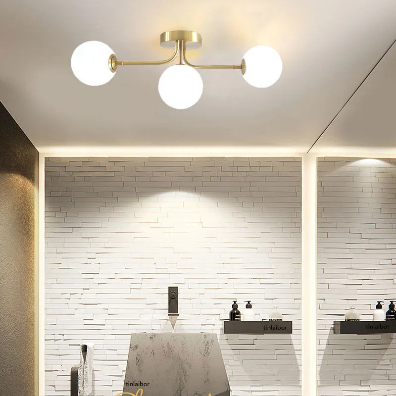 Modern Acrylic Ball Ceiling Light for Home