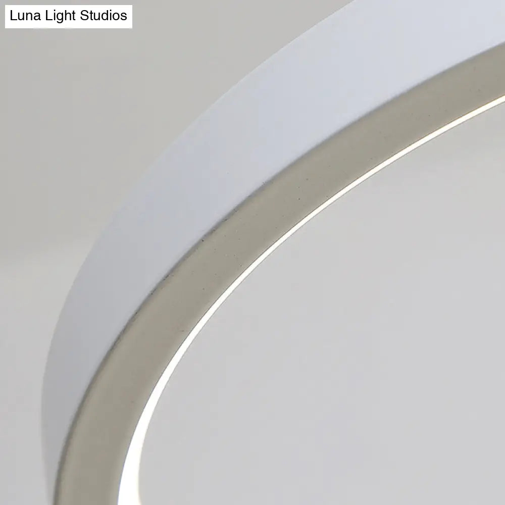 Lámpara de araña redonda moderna de acrílico blanco y negro - Lámpara colgante LED para comedor - Iluminación cálida/blanca