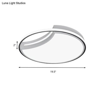 DecorBites™ DecorBites™ Modern Acrylic Ceiling Lamp: Incomplete Circle Design, Stylish Ceiling Mount Light for Foyer