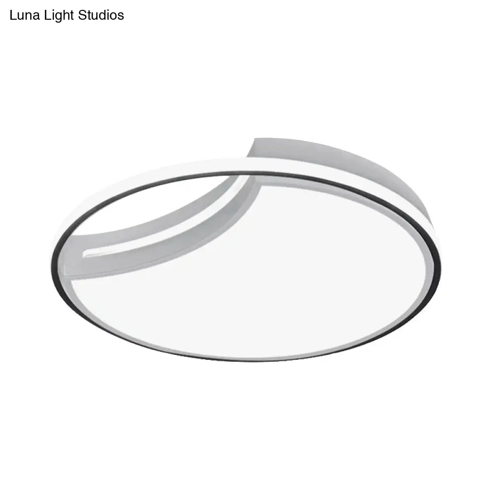 DecorBites™ DecorBites™ Modern Acrylic Ceiling Lamp: Incomplete Circle Design, Stylish Ceiling Mount Light for Foyer