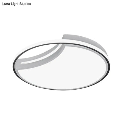 DecorBites™ DecorBites™ Modern Acrylic Ceiling Lamp: Incomplete Circle Design, Stylish Ceiling Mount Light for Foyer
