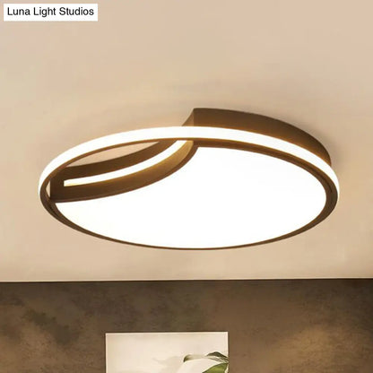 DecorBites™ DecorBites™ Modern Acrylic Ceiling Lamp: Incomplete Circle Design, Stylish Ceiling Mount Light for Foyer