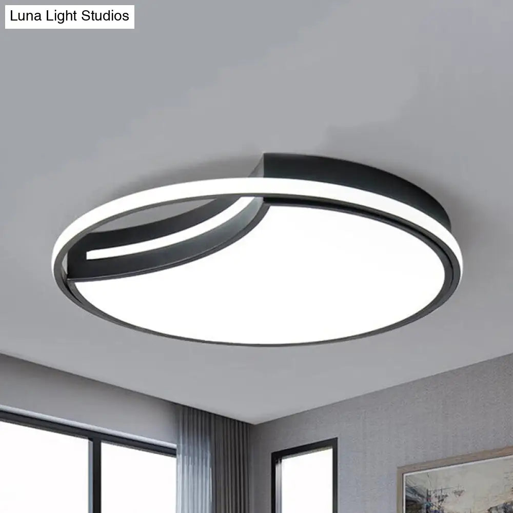 DecorBites™ DecorBites™ Modern Acrylic Ceiling Lamp: Incomplete Circle Design, Stylish Ceiling Mount Light for Foyer
