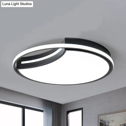 DecorBites™ DecorBites™ Modern Acrylic Ceiling Lamp: Incomplete Circle Design, Stylish Ceiling Mount Light for Foyer