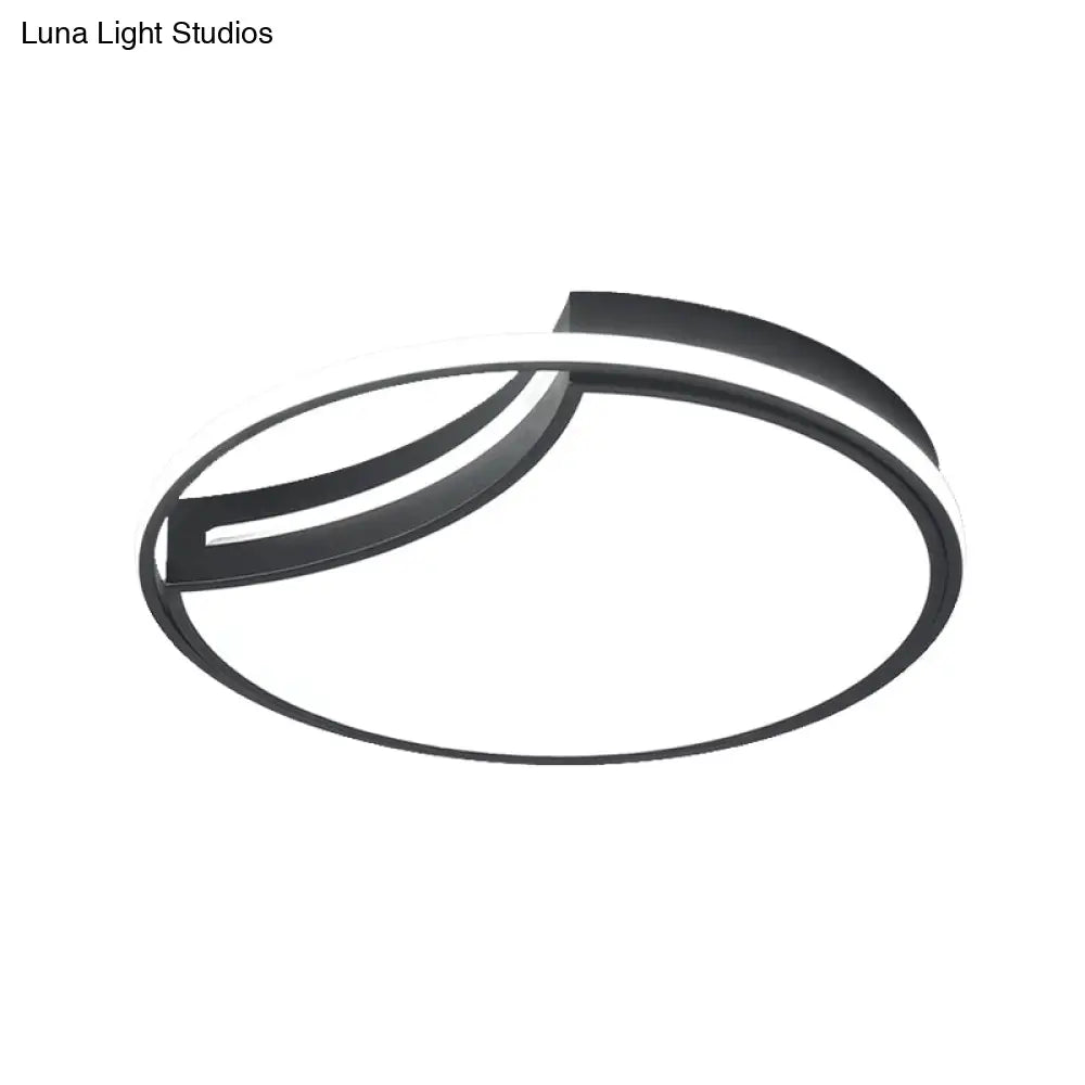 DecorBites™ DecorBites™ Modern Acrylic Ceiling Lamp: Incomplete Circle Design, Stylish Ceiling Mount Light for Foyer