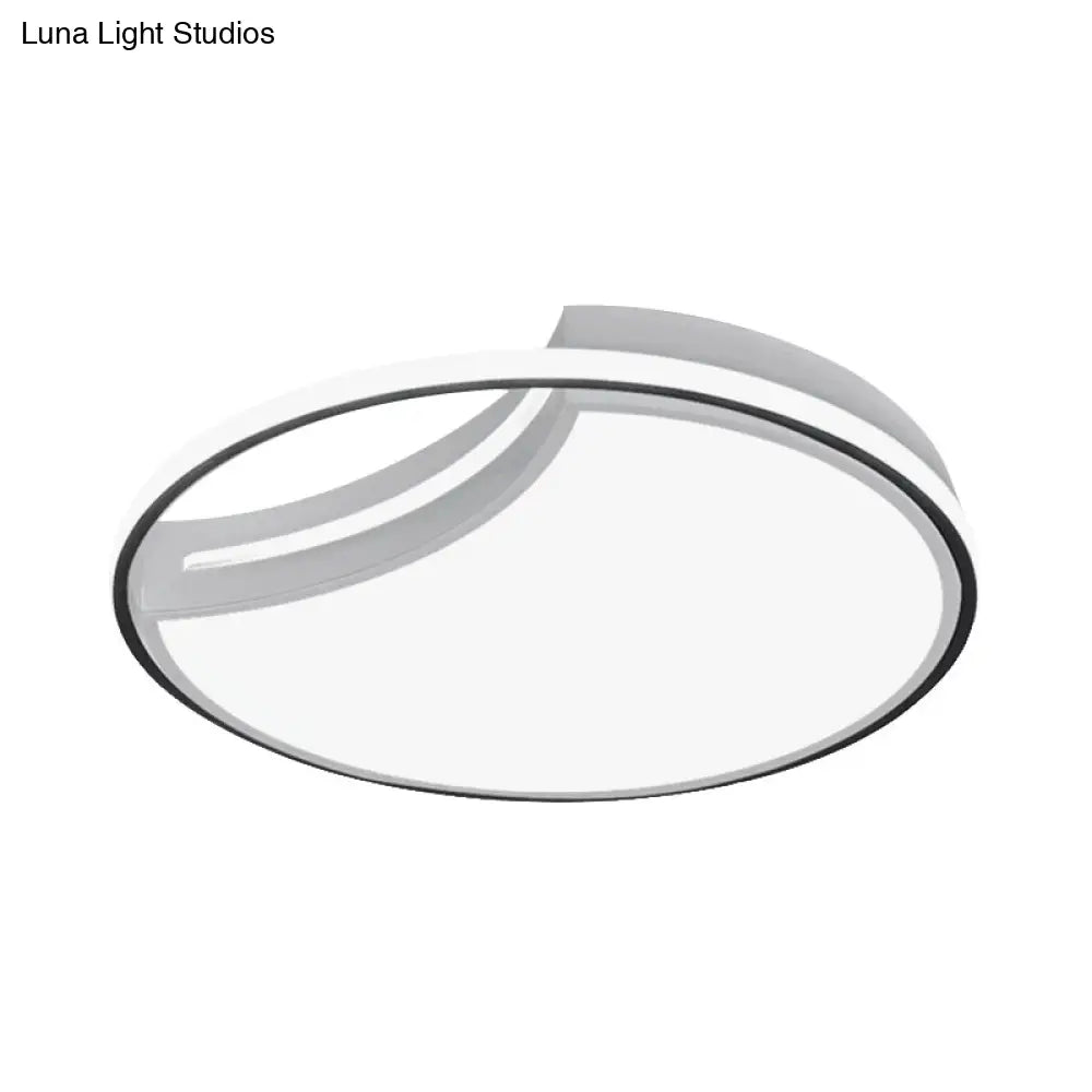 DecorBites™ DecorBites™ Modern Acrylic Ceiling Lamp: Incomplete Circle Design, Stylish Ceiling Mount Light for Foyer