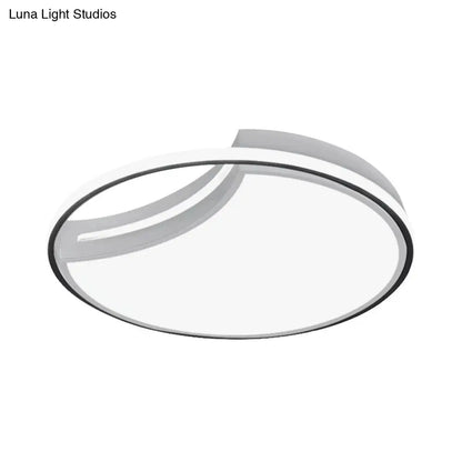 DecorBites™ DecorBites™ Modern Acrylic Ceiling Lamp: Incomplete Circle Design, Stylish Ceiling Mount Light for Foyer