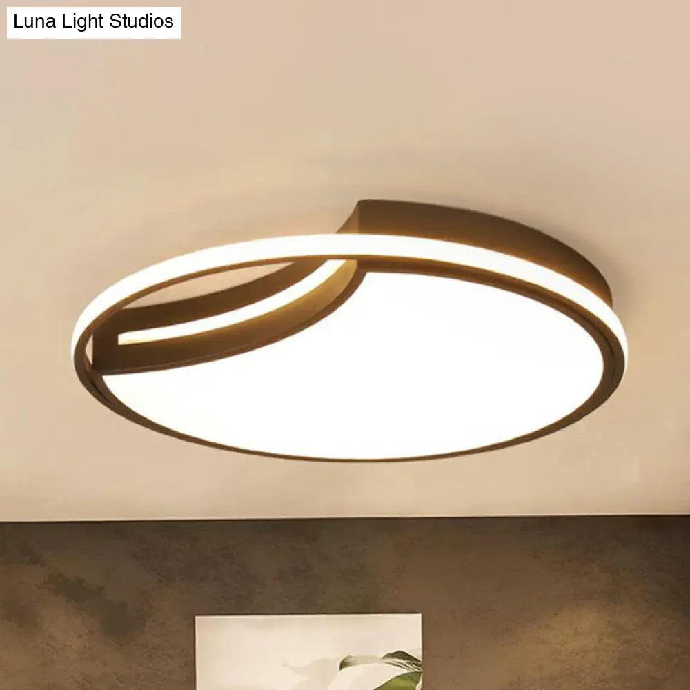 DecorBites™ DecorBites™ Modern Acrylic Ceiling Lamp: Incomplete Circle Design, Stylish Ceiling Mount Light for Foyer