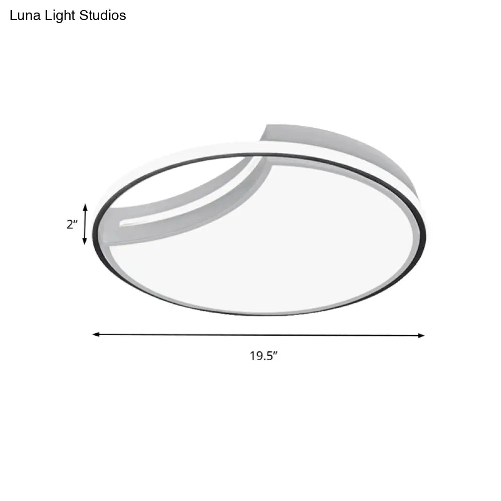 DecorBites™ DecorBites™ Modern Acrylic Ceiling Lamp: Incomplete Circle Design, Stylish Ceiling Mount Light for Foyer