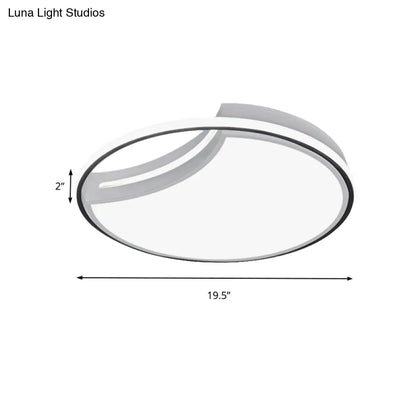 DecorBites™ DecorBites™ Modern Acrylic Ceiling Lamp: Incomplete Circle Design, Stylish Ceiling Mount Light for Foyer