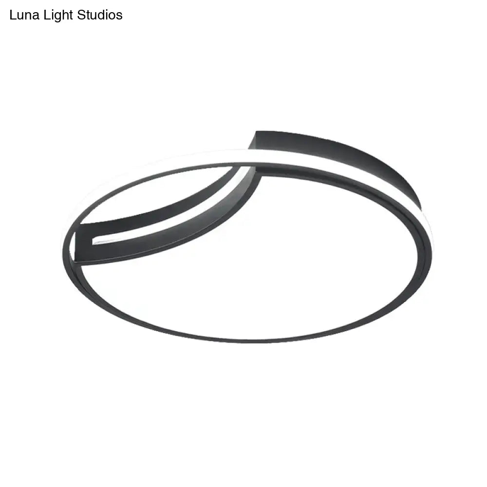 DecorBites™ DecorBites™ Modern Acrylic Ceiling Lamp: Incomplete Circle Design, Stylish Ceiling Mount Light for Foyer