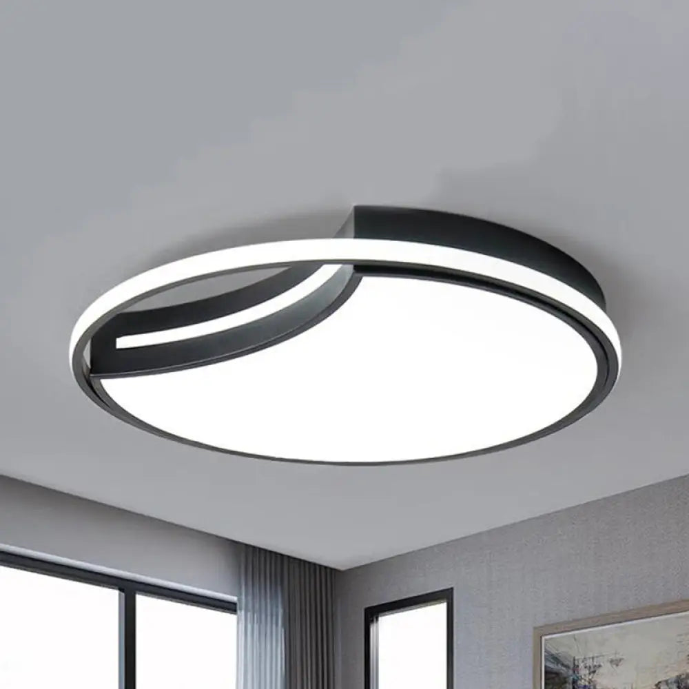 DecorBites™ DecorBites™ Modern Acrylic Ceiling Lamp: Incomplete Circle Design, Stylish Ceiling Mount Light for Foyer