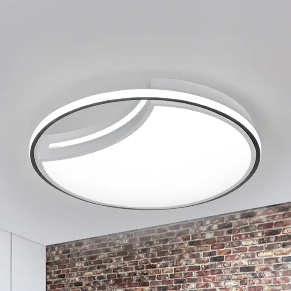 DecorBites™ DecorBites™ Modern Acrylic Ceiling Lamp: Incomplete Circle Design, Stylish Ceiling Mount Light for Foyer