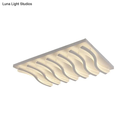 DecorBites™ DecorBites™ Modern Acrylic Ceiling Light: Square/Rectangle, 4/6/7-Light, Flush Mounted, Warm/White LED