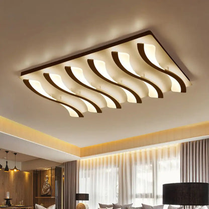 DecorBites™ DecorBites™ Modern Acrylic Ceiling Light: Square/Rectangle, 4/6/7-Light, Flush Mounted, Warm/White LED