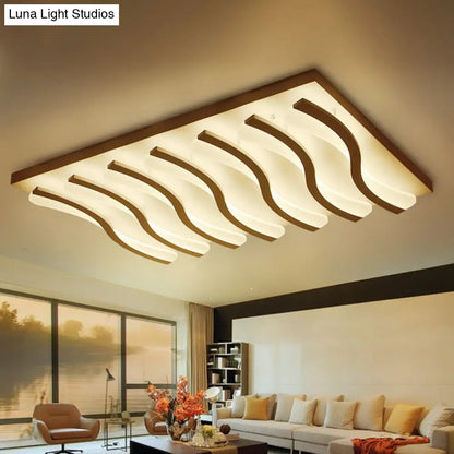 DecorBites™ DecorBites™ Modern Acrylic Ceiling Light: Square/Rectangle, 4/6/7-Light, Flush Mounted, Warm/White LED