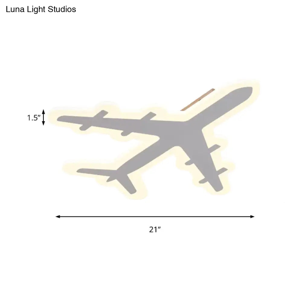 DecorBites™ DecorBites™ Modern Acrylic Ceiling Mount Light: Plane Design for Kid's Bedroom