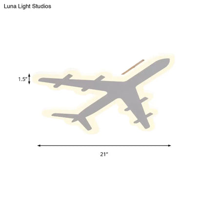 DecorBites™ DecorBites™ Modern Acrylic Ceiling Mount Light: Plane Design for Kid's Bedroom