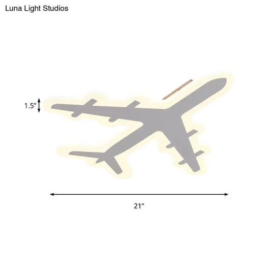 DecorBites™ DecorBites™ Modern Acrylic Ceiling Mount Light: Plane Design for Kid's Bedroom