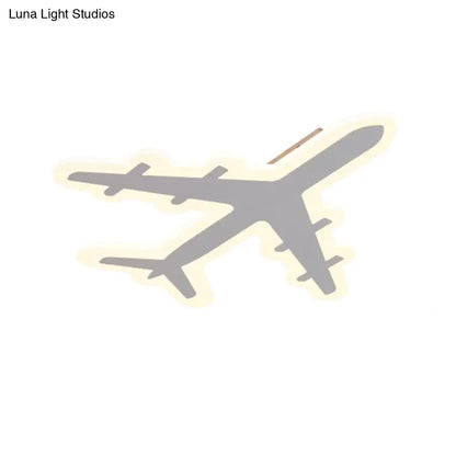 DecorBites™ DecorBites™ Modern Acrylic Ceiling Mount Light: Plane Design for Kid's Bedroom