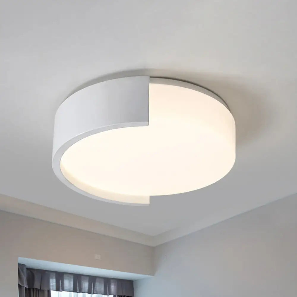 DecorBites™ DecorBites™ Modern Acrylic Circle Flushmount LED Ceiling Light in Warm/White - Bedroom Fixture
