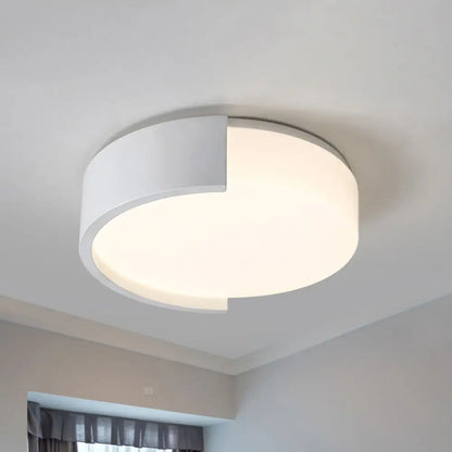 DecorBites™ DecorBites™ Modern Acrylic Circle Flushmount LED Ceiling Light in Warm/White - Bedroom Fixture