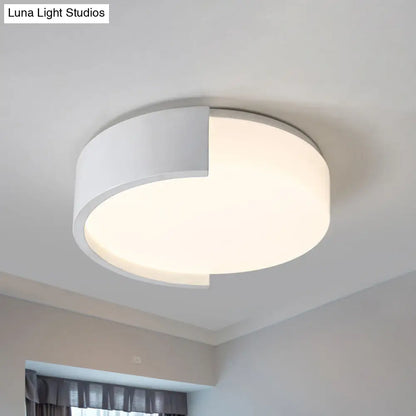 DecorBites™ DecorBites™ Modern Acrylic Circle Flushmount LED Ceiling Light in Warm/White - Bedroom Fixture