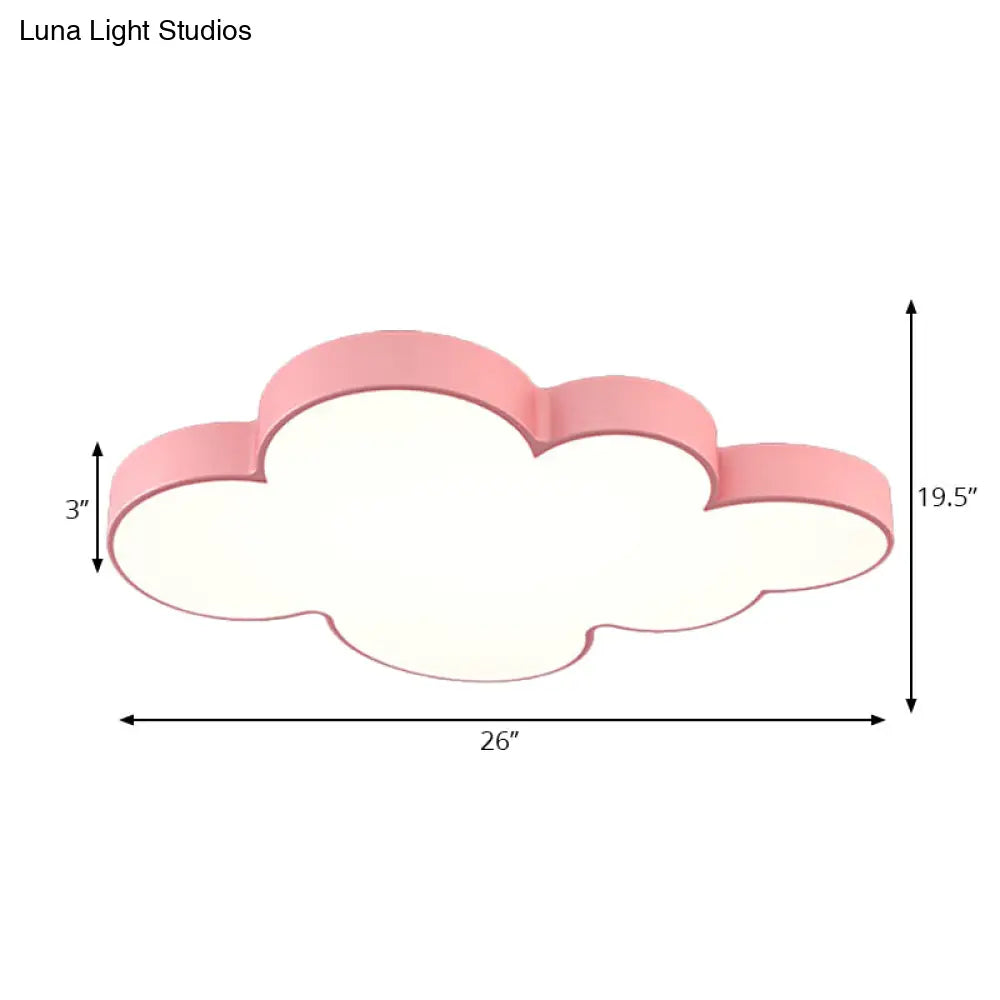 DecorBites™ DecorBites™ Modern Acrylic Cloud Ceiling Flush Mount Light for Kids' Classroom and Bedroom