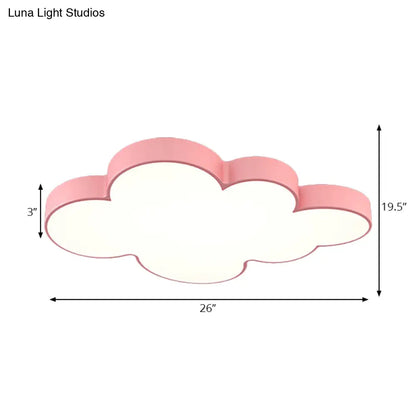 DecorBites™ DecorBites™ Modern Acrylic Cloud Ceiling Flush Mount Light for Kids' Classroom and Bedroom