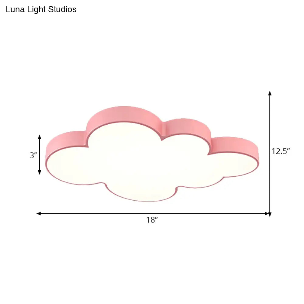 DecorBites™ DecorBites™ Modern Acrylic Cloud Ceiling Flush Mount Light for Kids' Classroom and Bedroom