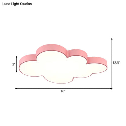 DecorBites™ DecorBites™ Modern Acrylic Cloud Ceiling Flush Mount Light for Kids' Classroom and Bedroom