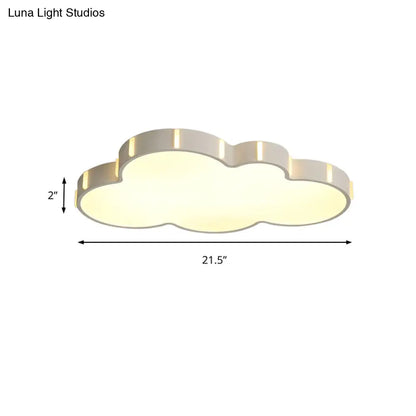 DecorBites™ DecorBites™ Modern Acrylic Cloud Ceiling Light for Adult Bedroom in White