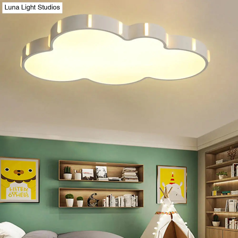 DecorBites™ DecorBites™ Modern Acrylic Cloud Ceiling Light for Adult Bedroom in White