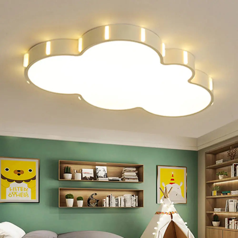 DecorBites™ DecorBites™ Modern Acrylic Cloud Ceiling Light for Adult Bedroom in White