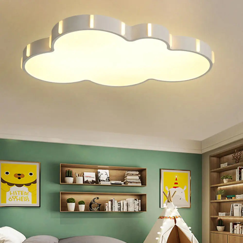 DecorBites™ DecorBites™ Modern Acrylic Cloud Ceiling Light for Adult Bedroom in White