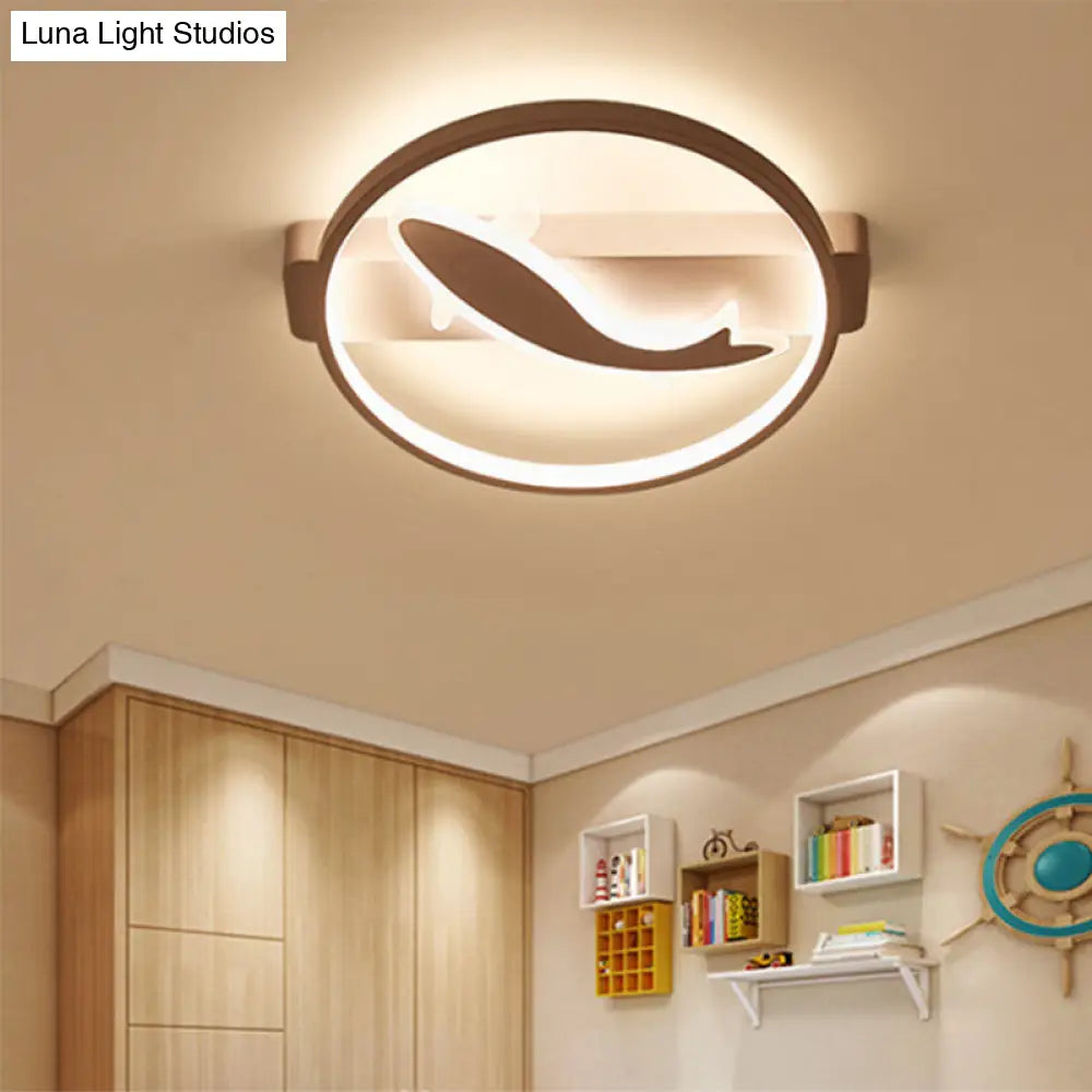 DecorBites™ DecorBites™ Modern Acrylic Fish Ceiling Light in White for Stylish Kitchen Lighting