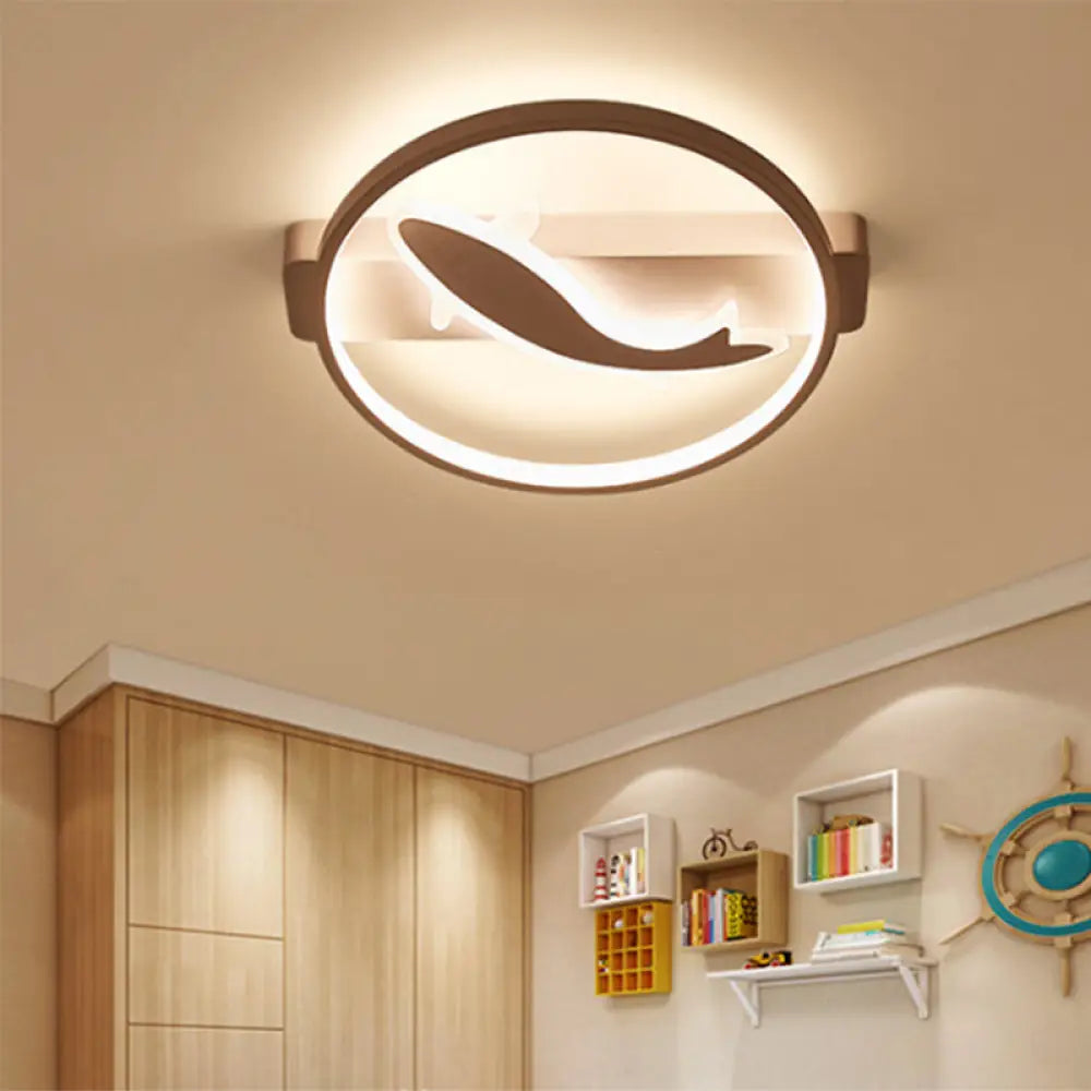 DecorBites™ DecorBites™ Modern Acrylic Fish Ceiling Light in White for Stylish Kitchen Lighting