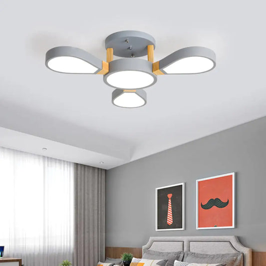 DecorBites™ DecorBites™ Modern Acrylic Flower Ceiling Lamp for Living Room - Semi Flush Mount Light Fixture